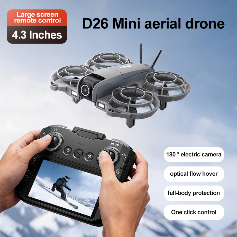 D26 Drone 4K Aerial HD 180° Ca - Fpv Drone Charger ulasan dan harga
